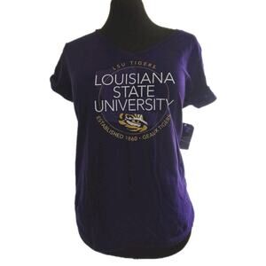 Louisiana State University Adult T-Shirt LSU NWT womens Purple Medium